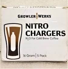 Photo 1 of  GrowlerWerks Nitro Chargers 16g 10 Pack Silver New! Sealed!
