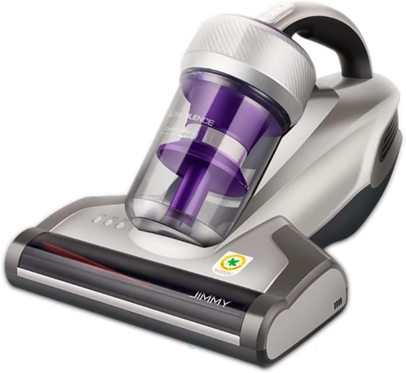 Photo 1 of ***POWERS ON*** Jimmy Bed Vacuum Cleaner, Anti-allergen Mattress Vacuum Cleaner with UV-C Light & High Heating Tech, 14Kpa Suction 480W Powerful Handheld Vacuums for Dust & Pet Hair, Stable & Durable (JV35, Corded) Gray