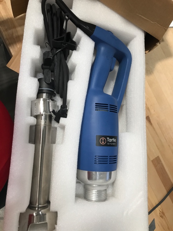 Photo 2 of ***POWERS ON*** TK Tartle Kitchen Light Duty Commercial Immersion Blender, 350W Restaurant and Professional Use, 8000-20000RPM, Hand Mixer 12" Removable Shalft