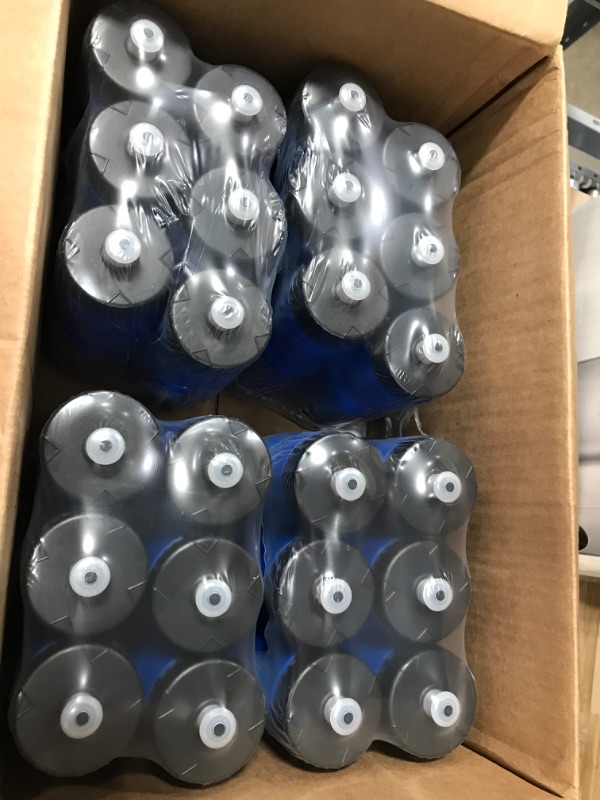 Photo 2 of 50 Strong Sports Squeeze Water Bottle Bulk Pack - 24 Bottles - 22 oz. BPA Free Easy Open Push/Pull Cap - Made in USA (Blue)