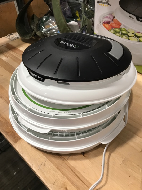 Photo 1 of ***POWERS ON*** Presto 06300 Dehydro Electric Food Dehydrator and Presto 06307 Dehydro Electric Food Dehydrator Nonstick Mesh Screens Bundle