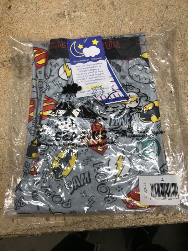 Photo 2 of DC Comics Justice League The Flash Batman Superman Pajama Pants Toddler to (Big Kid Size 4) Justice League Grey