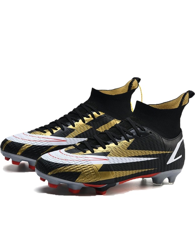 Photo 1 of Soccer Shoes Mens Breathable Comfortable,Football Cleats Youth Breathable size 8 