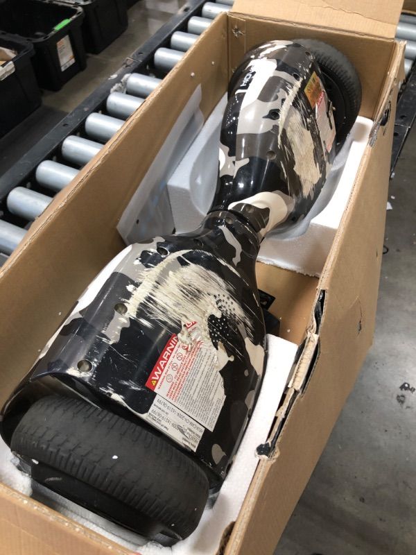 View 3 of **PARTS ONLY**DAMAGED**
Hover-1 Helix Electric Hoverboard | 7MPH Top Speed, 4 Mile Range, 6HR Full-Charge, Built-in Bluetooth Speaker, Rider Modes: Beginner to Expert Hoverboard Camo