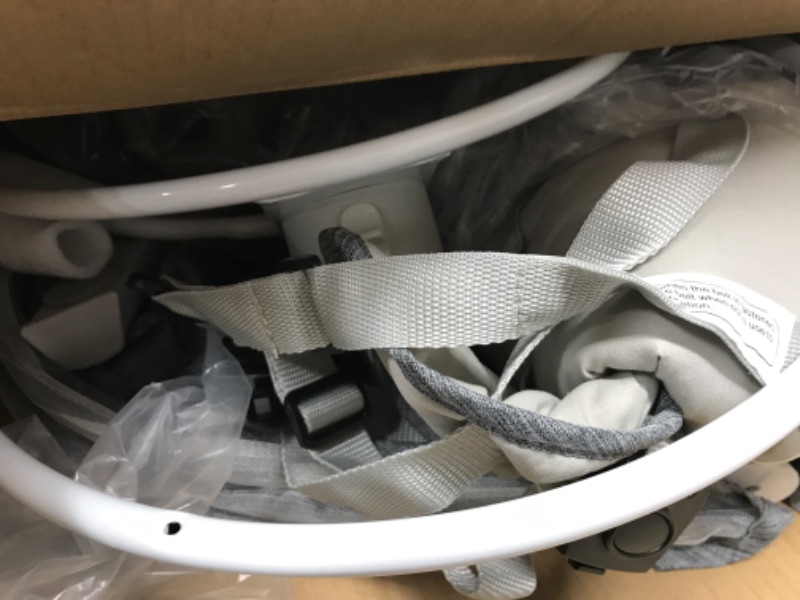 Photo 1 of Bioby Baby Swing for Infants with 5 Natural Sway Speeds,Bluetooth Music Baby Bouncer with Remote Control&5-Point Harness, Lightweight Baby Rocker for 5-20 Lb,0-10 Months?Grey? 2grey