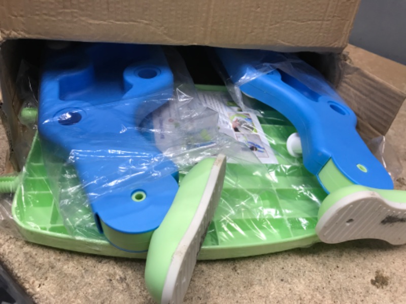 Photo 2 of **FOR PARTS OR REPAIR**
Potty Training Toilet Seat with Step Stool Ladder for Kids and Baby Adjustable Toddler Toilet Training Seat with Soft Not-Cold Padded Seat Safe Handles and Non-Slip Wide Steps, Blue Green for Kids Green-blue