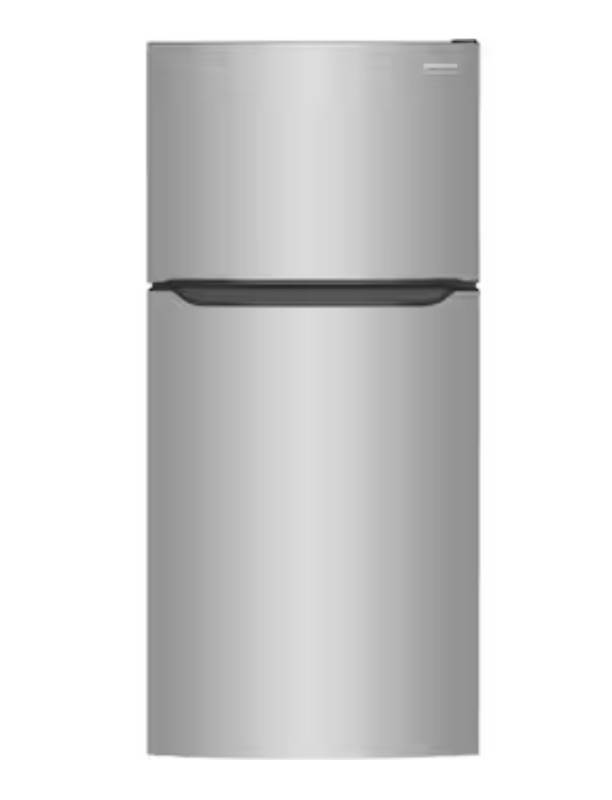 Photo 1 of Frigidaire Garage-Ready 20-cu ft Top-Freezer Refrigerator (Fingerprint Resistant Stainless Steel)