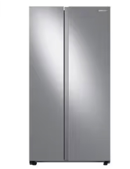 Photo 1 of Samsung 28-cu ft Smart Side-by-Side Refrigerator with Ice Maker 