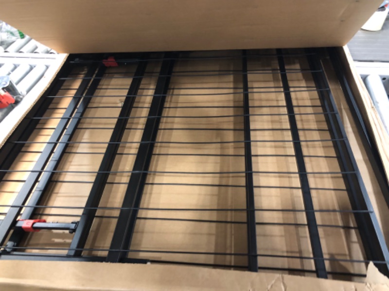 Photo 1 of Amazon Basics Foldable Metal Platform Bed Frame with Tool Free Setup, 14 Inches High, Twin XL, Black Twin XL 14-Inch