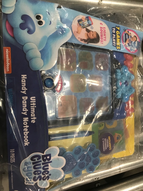 Photo 2 of Blue’s Clues & You! Ultimate Handy Dandy Notebook, Interactive Kids Toy with Lights and Sounds, Blue's Clues Game, by Just Play