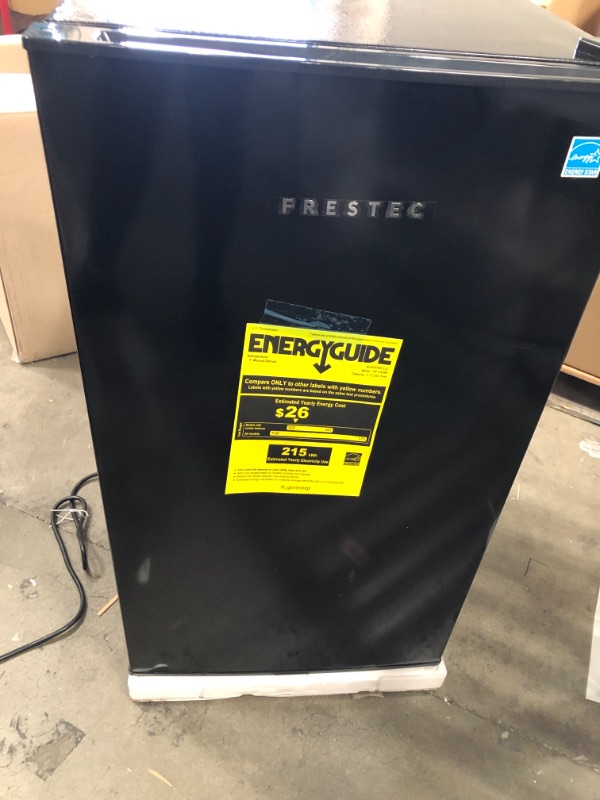 Photo 7 of Frestec 3.1 CU' Min Refrigerator, Compact Refrigerator, Small Refrigerator with Freezer, Black (FR 310 BK)