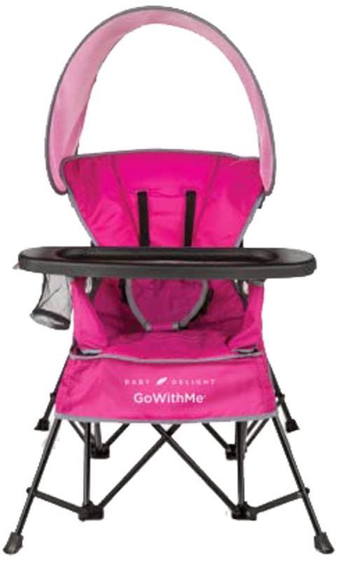 Photo 1 of Baby Delight Go with Me Jubilee Deluxe Portable Chair | Indoor and Outdoor | Sun Canopy | Pink
