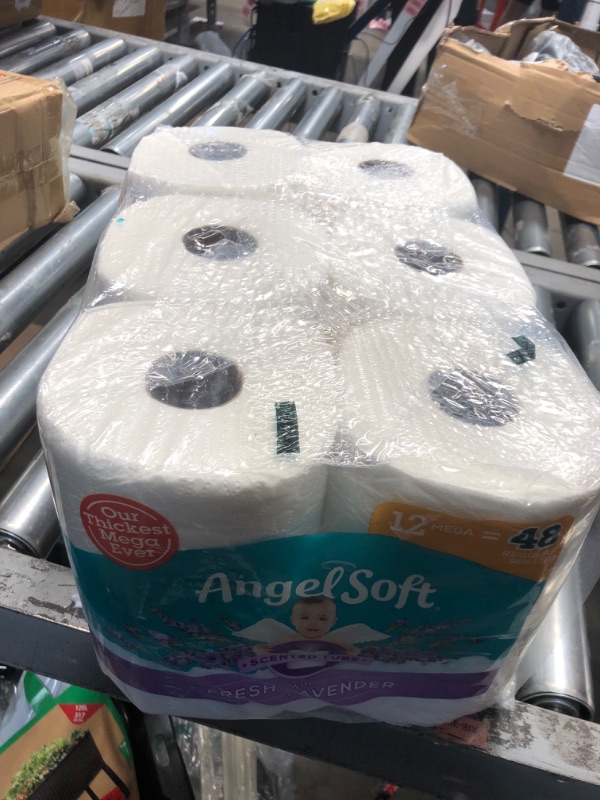 Photo 1 of Angel Soft® Toilet Paper with Fresh Lavender Scent, 48 Mega Rolls = 192 Regular Rolls, 2-Ply Bath Tissue