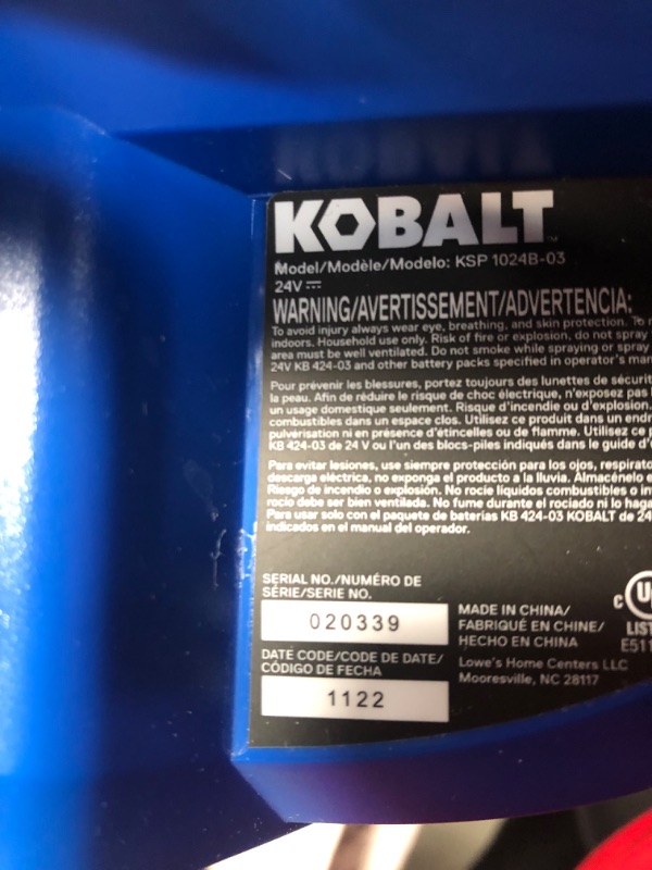 Photo 4 of *PARTS ONLY//NONFUNCTIONAL**Kobalt 2.11-gallon Plastic Handheld Sprayer