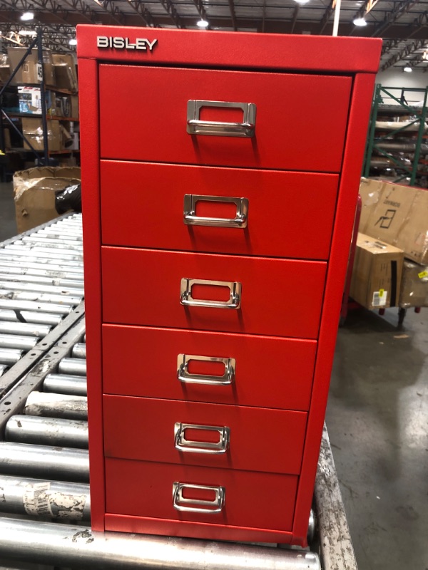 Photo 2 of Bisley 6-Drawer Under-Desk MultiDrawer Steel Cabinet 11"X24"