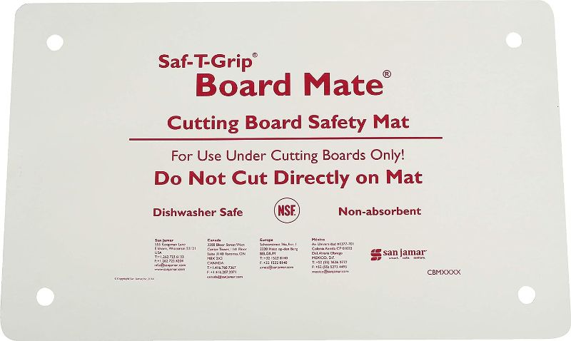 Photo 1 of 
Carlisle FoodService Products CBM1016 Saf-T-Grip Board-Mate Nonslip Cutting Board Mat, 16" Width x 10" Height (Pack of 1)