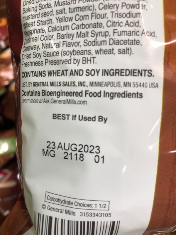 Photo 3 of *BB AUG 23 2023* Chex Mix Snack Party Mix, Honey BBQ, Savory Pub Mix Snack Bag, 8.75 oz (Pack of 12) Honey 8.75 Ounce (Pack of 12)