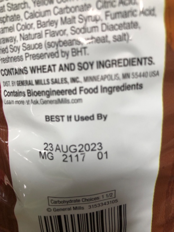 Photo 3 of *BB AUG 23 2023* Chex Mix Snack Party Mix, Honey BBQ, Savory Pub Mix Snack Bag, 8.75 oz (Pack of 12) Honey 8.75 Ounce (Pack of 12)