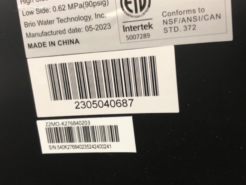 Photo 1 of **PARTS ONLY** Brio Bottom Loading Water Cooler Water Dispenser – Essential Series - 3 Temperature Settings - Hot, Cold & Cool Water - UL/Energy Star Approved