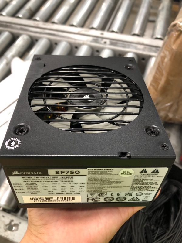 Photo 4 of Corsair SF Series, SF750, 750 Watt, SFX, 80+ Platinum Certified, Fully Modular Power Supply (CP-9020186-NA) 750 Watts Power Supply