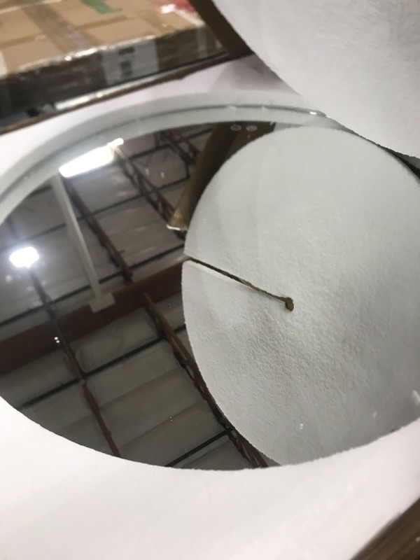 Photo 1 of Keonjinn Round LED Mirror 32 Inch UL Listed Backlit Mirror Bathroom Vanity Mirror with Lights Anti-Fog Circle Lighted Mirror Large Round Bathroom Mirror Wall Mounted Dimmable Illuminated Mirror CRI90+ Backlit 32" round