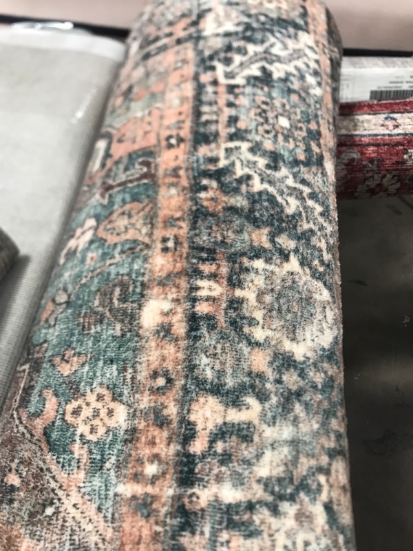 Photo 1 of Loloi II MAT-02 Terracotta / Lagoon - 3'-6 x 5'-6