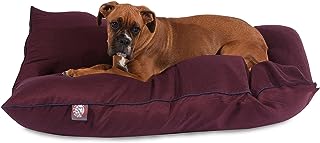 Photo 1 of 35x46 Burgundy Super Value Pet Dog Bed By Majestic Pet Products Large
