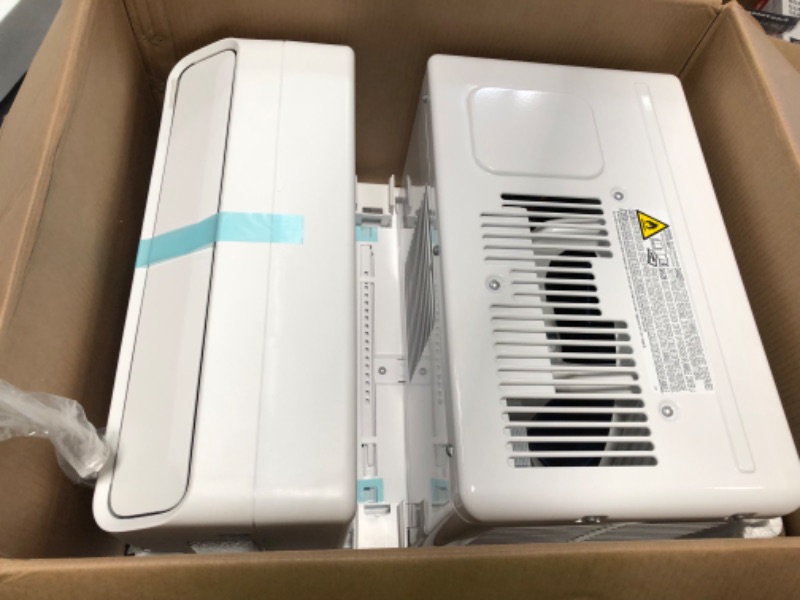 Photo 1 of Midea 10,000 BTU U-Shaped Smart Inverter Window Air Conditioner–Cools up to 450 Sq. Ft., Ultra Quiet with Open Window Flexibility, Works with Alexa/Google Assistant, 35% Energy Savings, Remote Control 10000 BTU AC