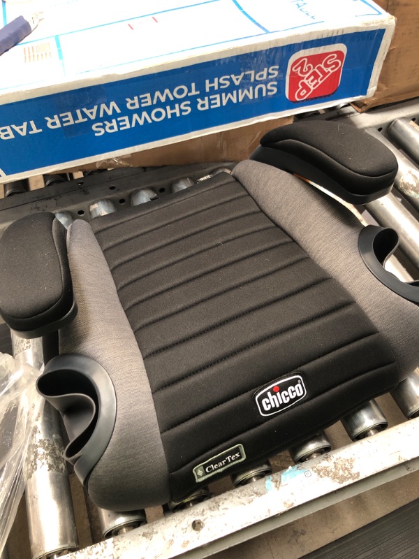 Photo 2 of Chicco GoFit ClearTex Backless Booster Car Seat - Shadow | Black Shadow GoFit with ClearTex No Chemicals