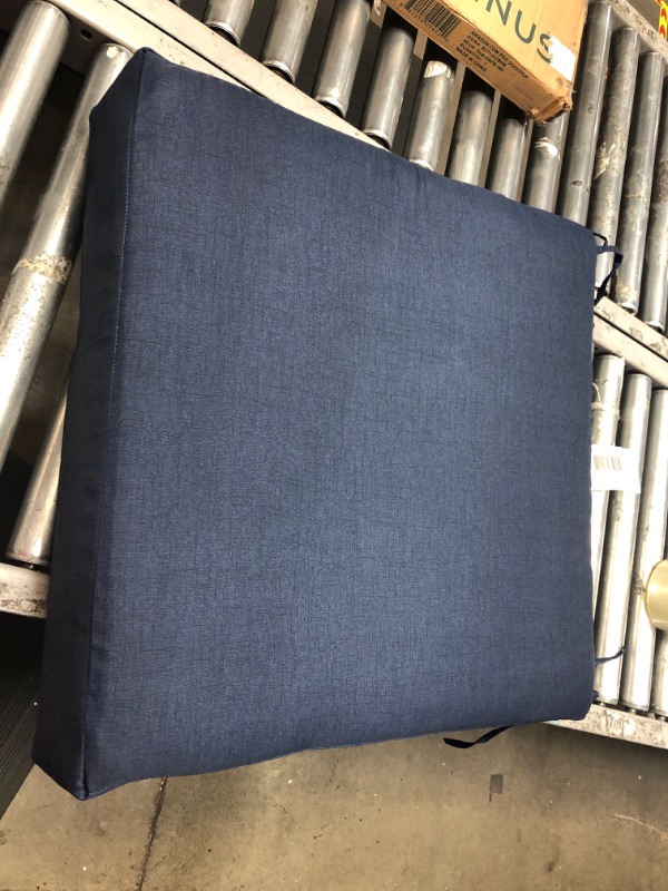 Photo 1 of 2X2' BLUE OUTDOOR SEAT CUSHION