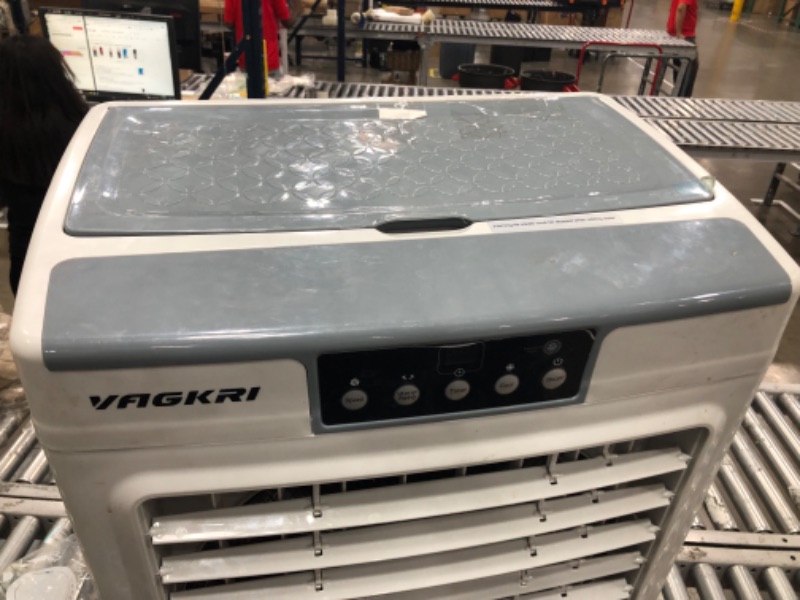 Photo 2 of **MINOR WEAR & TEAR**Evaporative Cooler, VAGKRI 3000CFM Evaporative Air Cooler, 120°Oscillation Swamp Cooler with Remote Control, 24H Timer, 3 Wind Speeds for Outdoor Indoor Use,12Gallon