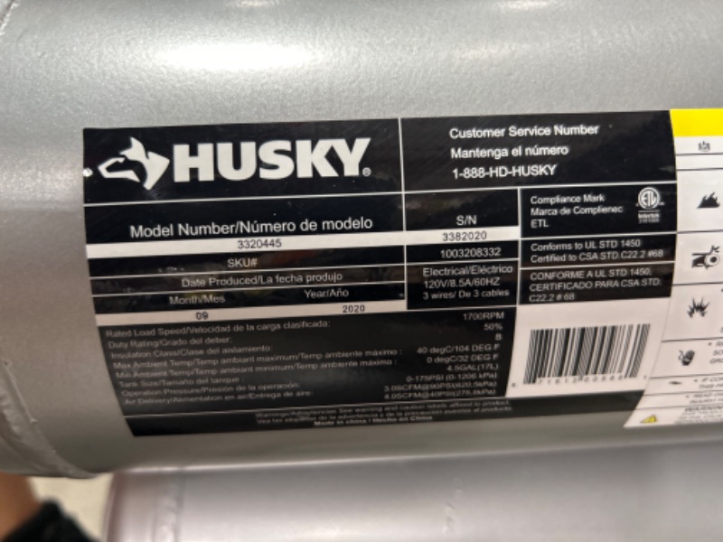 Photo 1 of 4.5 Gal. Portable Electric-Powered Silent Air Compressor