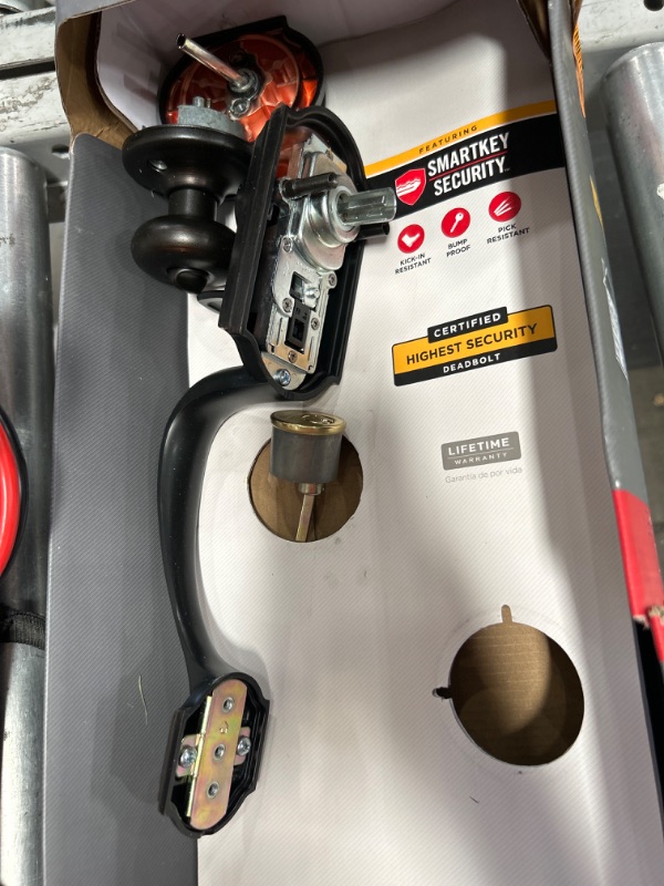 Photo 1 of Kwikset 95530-019 Montara Single Cylinder Handleset w/Juno Knob featuring SmartKey in Venetian Bronze
