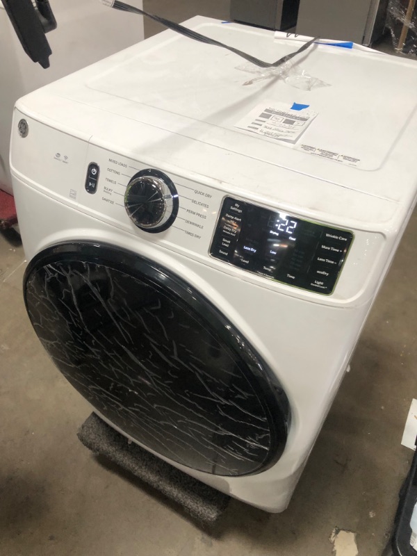 Photo 2 of *READ NOTES* GE 7.8-cu ft Stackable Smart Electric Dryer (White) ENERGY STAR