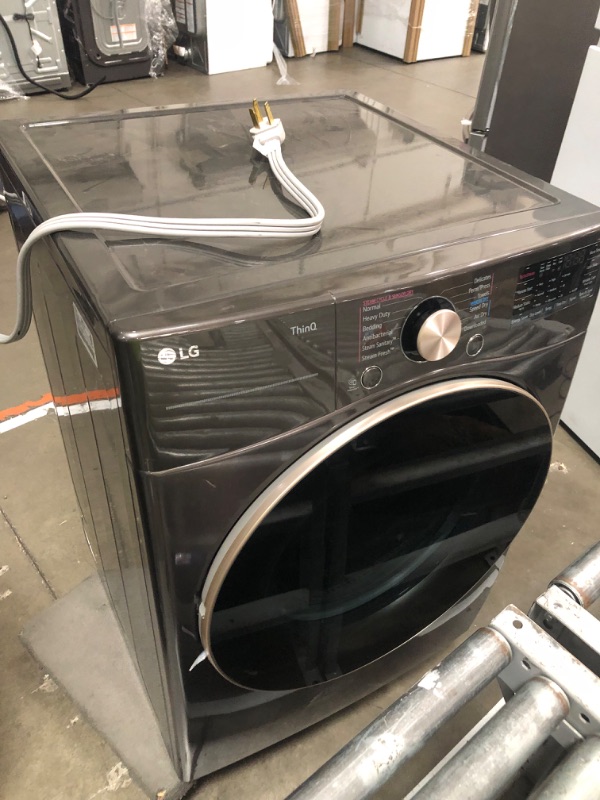 Photo 2 of *READ NOTES* LG DLEX4000B 7.4 Cu. Ft. Ultra Large Capacity Smart wi-fi Enabled Front Load Electric Dryer with TurboSteam&#0153