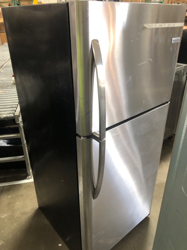 Photo 1 of *READ NOTES* 30 in. 20.4 cu. ft. Top Freezer Refrigerator in Stainless Steel
