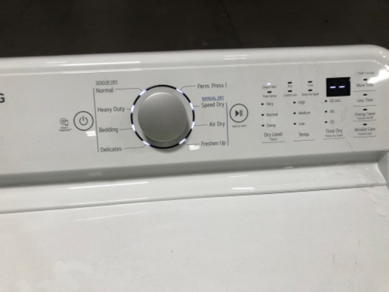 Photo 3 of 7.3 Cu. Ft. Vented Gas Dryer in White with Sensor Dry Technology
