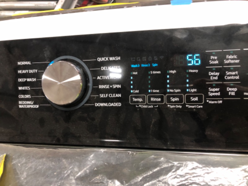 Photo 5 of 5.1 cu. ft. Smart Top Load Washer with ActiveWave™ Agitator and Super Speed Wash in Brushed Black
