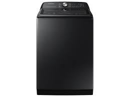 Photo 1 of 5.1 cu. ft. Smart Top Load Washer with ActiveWave™ Agitator and Super Speed Wash in Brushed Black
