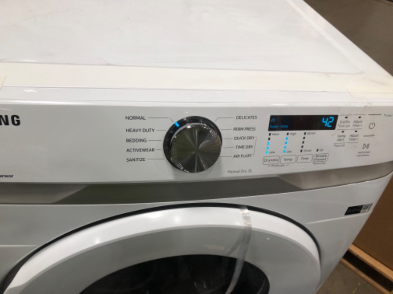 Photo 4 of 7.5 cu. ft. Gas Dryer with Sensor Dry in White
