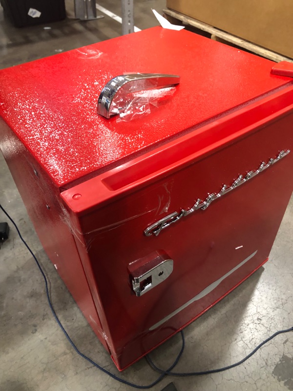 Photo 2 of *DOES NOT TURN ON PARTS ONLY* Frididaire 1.6 cu. ft. Mini Fridge in Red
