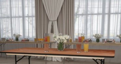 Photo 1 of Rectangular Wood Folding Banquet Table Top