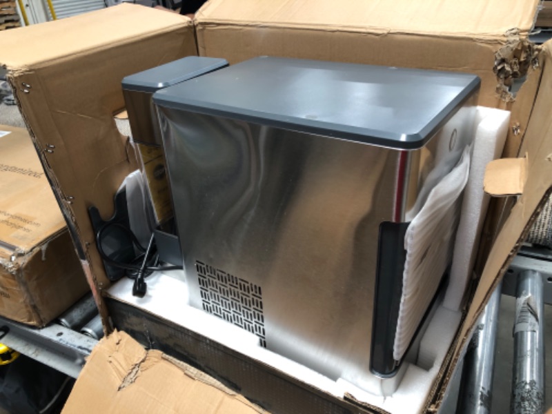 Photo 2 of ***PARTS ONLY NOT FUNCTIONAL***GE Profile Opal | Countertop Nugget Ice Maker with Side Tank | Portable Ice Machine Makes up to 24 lbs. of Ice Per Day | Stainless Steel Finish Ice Maker + Side Tank No Bluetooth