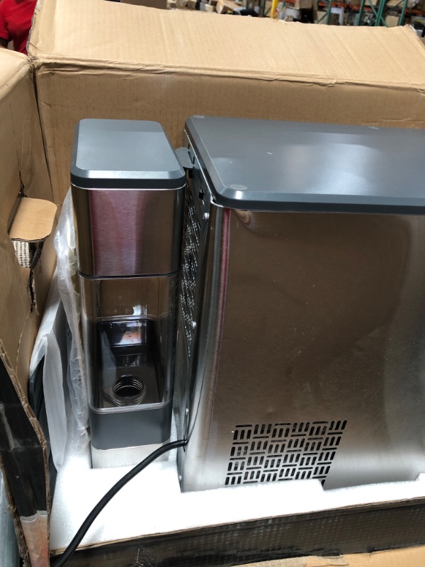 Photo 5 of ***PARTS ONLY NOT FUNCTIONAL***GE Profile Opal | Countertop Nugget Ice Maker with Side Tank | Portable Ice Machine Makes up to 24 lbs. of Ice Per Day | Stainless Steel Finish Ice Maker + Side Tank No Bluetooth