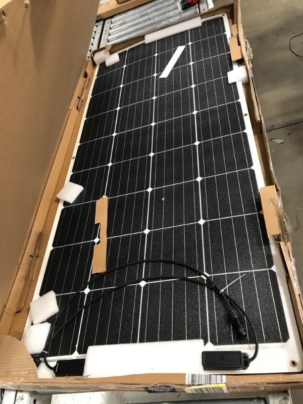 Photo 2 of Renogy Flexible Solar Panel 175 Watt 12 Volt Monocrystalline Semi-Flexible Bendable Mono Off-Grid Charger & 40A 12V/24V Auto DC Input MPPT Solar Charge Controller Parameter 175W Flexible Solar Panel + Controller Parameter