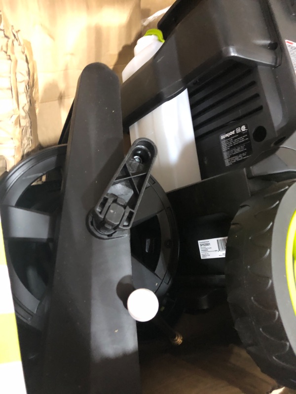 Photo 3 of ***TESTED/ POWERS OBN***Sun Joe SPX3501 2300-PSI 1.48 GPM Brushless Induction Electric Pressure Washer with Hose Reel SPX3501 Washer