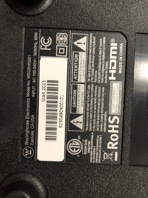 Photo 3 of ***TESTED/ POWERS O N***Westinghouse HD 32 Inch TV with Built-in DVD and V-Chip, Slim, Compact 720p LED Flat Screen TV, HDMI, USB, and VGA Compatible, High Definition Small TV for Kitchen or RV Camper, 2023 Model
