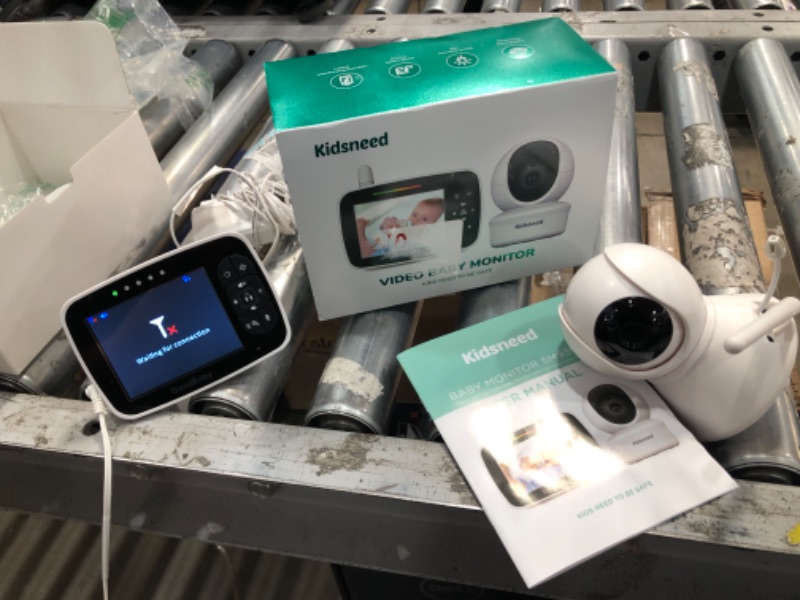 Photo 2 of *TESTED* Kidsneed Baby Monitor - 3.5 Inch Video Baby Monitor with Remote Control Pan& Tilt &Zoom Camera, Two-Way Audio, Night Vision, Temperature Monitoring, Lullabies, 960ft Long Range
