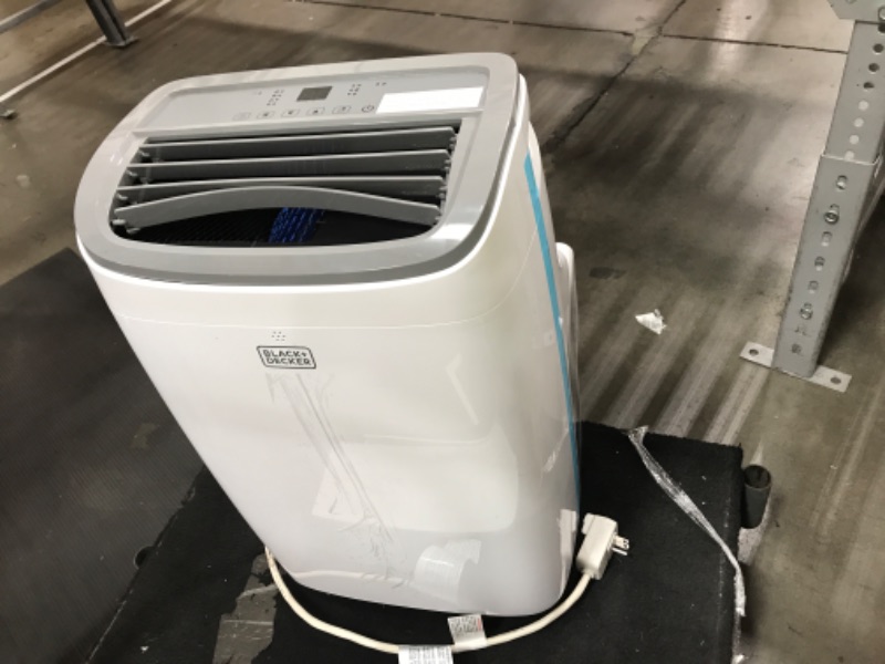 Photo 4 of *USED* *BLOWS COLD AIR NOT MUCH* BLACK+DECKER 8,000 BTU Portable Air Conditioner up to 350 Sq. with Remote Control, White White 8,000 BTU