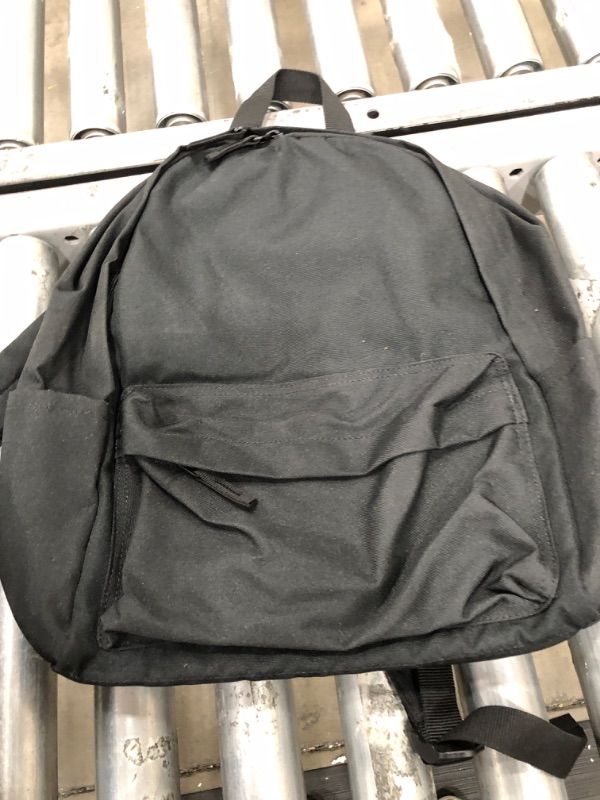 Photo 2 of Amazon Basics Classic School Backpack - Black
